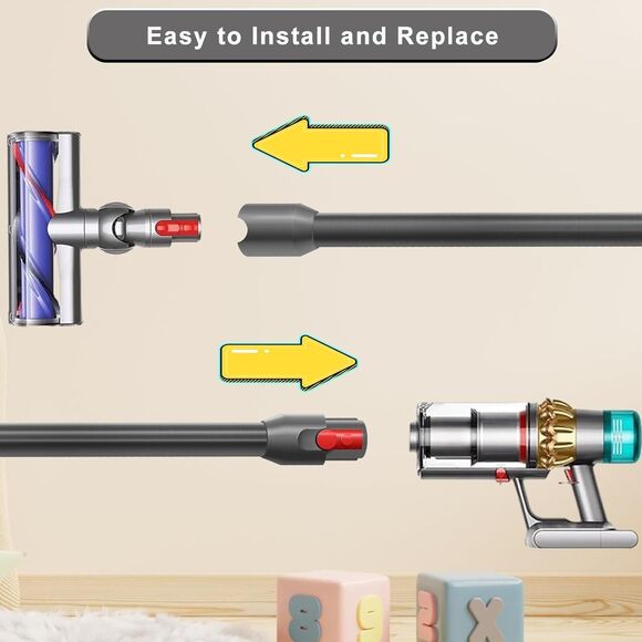 Extension wand Compatible with Dyson V12 Detect Slim V10 Digital Slim GRAY - Picture 5 of 10